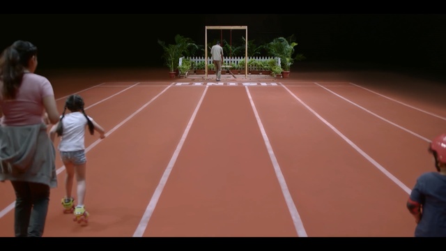 Video Reference: Sport venue, Tennis court, Track and field athletics, Sports, Line, Running, Recreation, Athletics, Athletic shoe, Individual sports, Person
