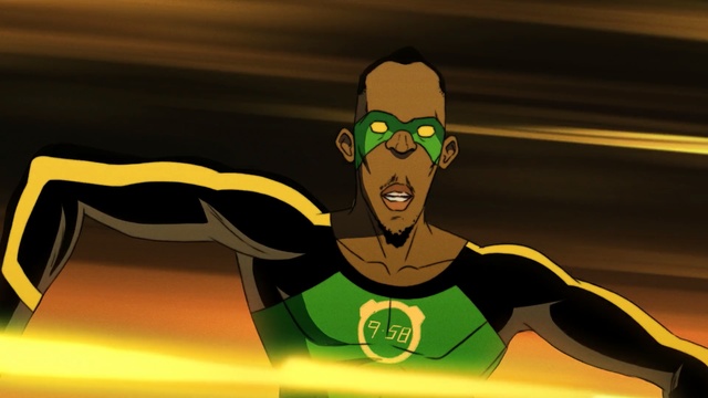 Video Reference: Cartoon, Fictional character, Superhero, Justice league, Green lantern, Supervillain, Illustration, Person