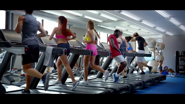 Video Reference: Physical fitness, Fitness professional, Event, Dance, Aerobic exercise, Muscle, Exercise, Leisure, Treadmill, Choreography