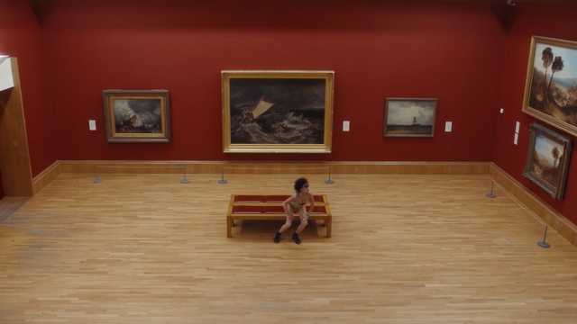 Video Reference: floor, flooring, wood flooring, room, hardwood, tourist attraction, laminate flooring, wood, table, museum