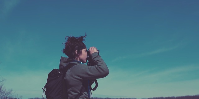 Video Reference: sky, blue, cloud, photograph, photography, tree, fun, meteorological phenomenon, grass, Person