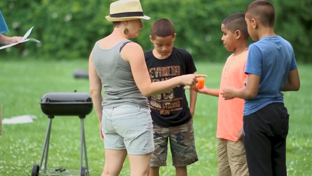 Video Reference: vehicle, recreation, grass, Person