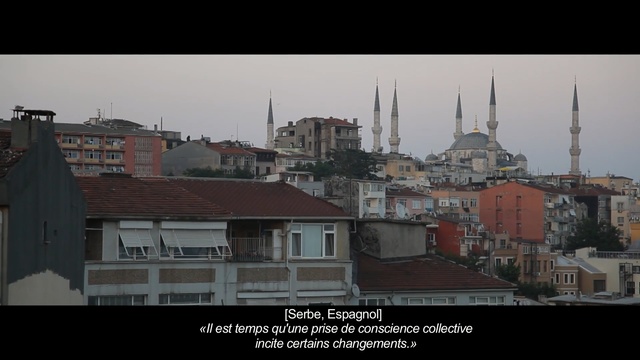 Video Reference: urban area, sky, city, town, skyline, residential area, cityscape, roof, metropolis, building, Person