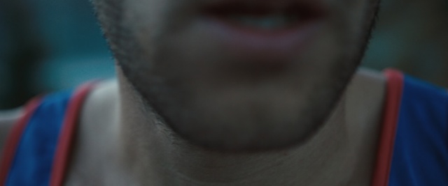 Video Reference: blue, man, facial hair, nose, chin, close up, eye, human, mouth, muscle