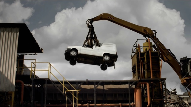 Video Reference: Vehicle, Crane, Car, Construction equipment, Auto part, Metal