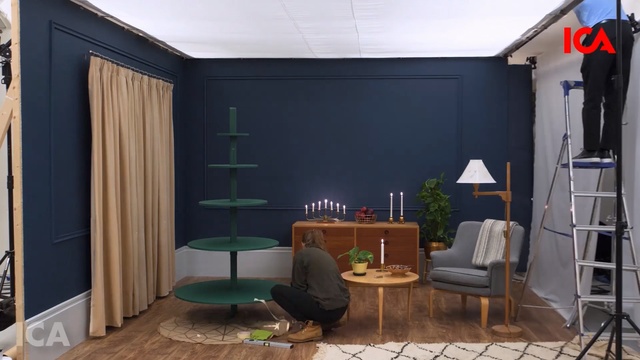 Video Reference: Interior design, Room, Living room, Green, Furniture, Property, Wall, Ceiling, Floor, Building