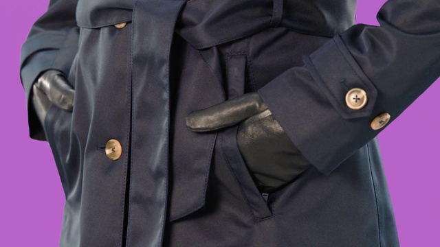 Video Reference: Clothing, Outerwear, Jacket, Coat, Overcoat, Blazer, Trench coat, Pocket, Sleeve