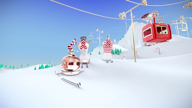 Video Reference: Winter, Snow, Cable car, Sky, Geological phenomenon, Illustration