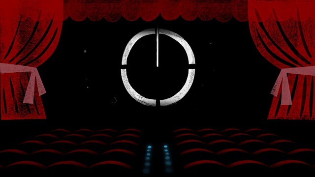 Video Reference: Red, Stage, Theater curtain, Textile, Font, Talent show, Graphic design, Interior design, Movie theater, Graphics