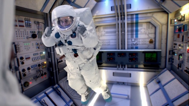 Video Reference: astronaut, aerospace engineering, technology, space, engineering, machine, Person