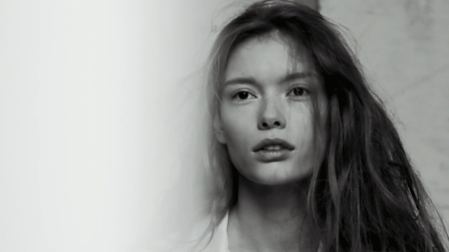 Video Reference: Face, Hair, Photograph, White, Eyebrow, Portrait, Lip, Nose, Facial expression, Black-and-white, Person