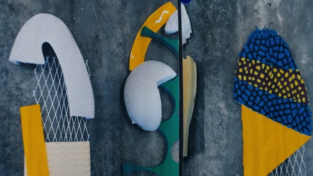 Video Reference: Blue, Wall, Visual arts, Art, Surfboard, Modern art