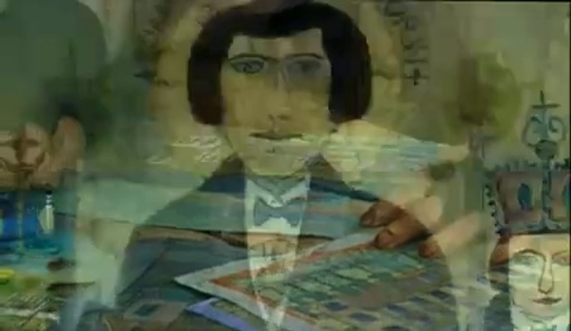 Video Reference: Portrait, Art, Painting, Visual arts, Reading, Illustration, Watercolor paint, Person, Female