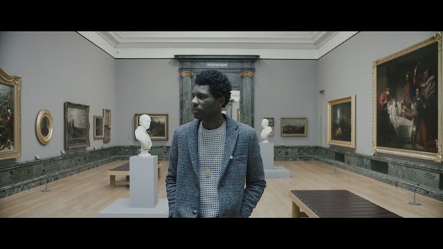 Video Reference: tourist attraction, museum, art gallery, art, exhibition, screenshot, art exhibition, Person