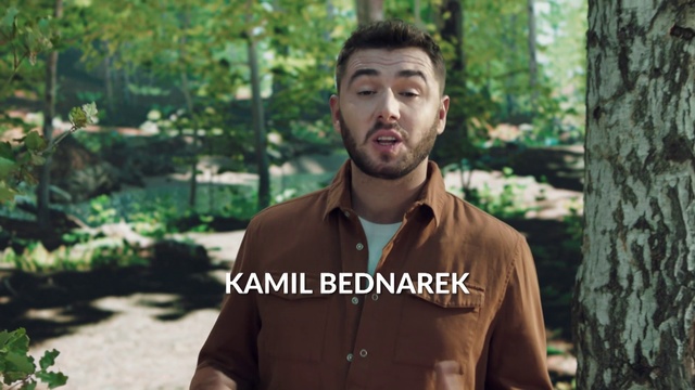 Video Reference: Adaptation, Photo caption, Tree, Photography, Smile, Jacket, Forest