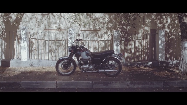 Video Reference: land vehicle, motorcycle, car, vehicle, motor vehicle, tree, wheel, darkness, screenshot