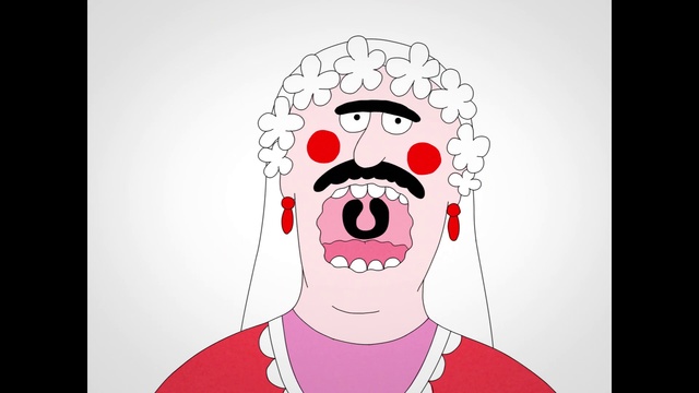 Video Reference: Face, Head, Cartoon, Illustration, Nose, Cheek, Forehead, Mouth, Art, T-shirt