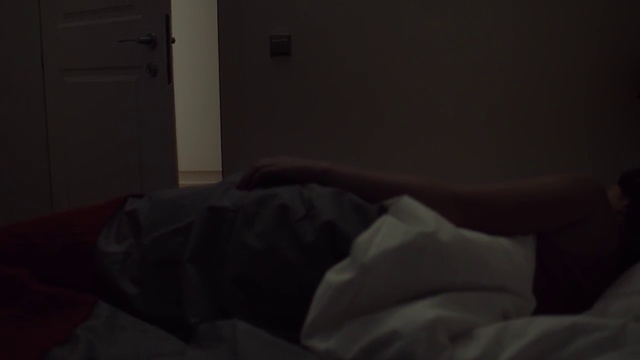 Video Reference: Black, Bed, Light, Room, Furniture, Bed sheet, Comfort, Darkness, Leg, Textile