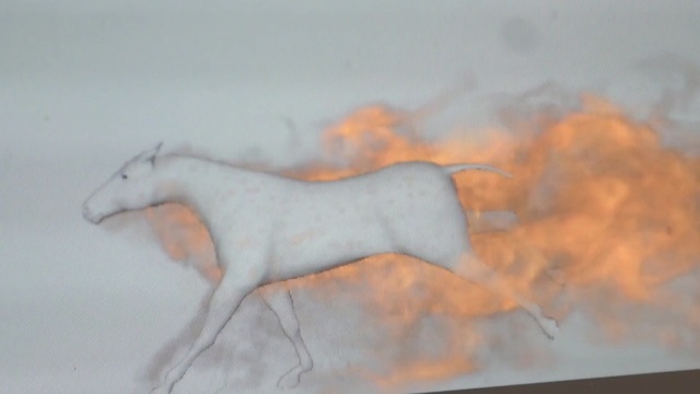 Video Reference: White, Drawing, Atmospheric phenomenon, Sketch, Sky, Art, Horse, Fictional character, Tail, Artwork