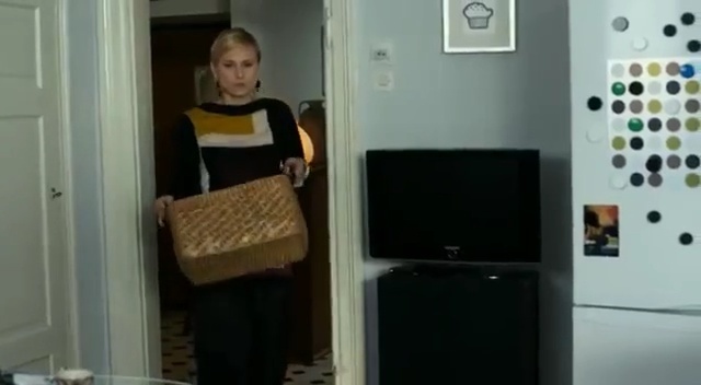 Video Reference: Room, Electronic device, Technology, Kitchen appliance, Furniture, Electronics, Refrigerator, Major appliance, Home appliance, Games, Person