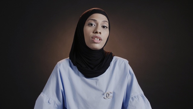 Video Reference: blue, white, beauty, girl, shoulder, photography, outerwear, human, joint, portrait, Person