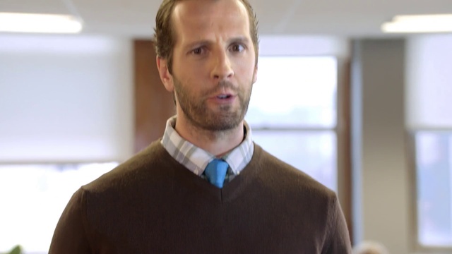 Video Reference: White-collar worker, Chin, Facial hair, Cheek, Beard, Neck, Tie, Jaw, Suit, Smile