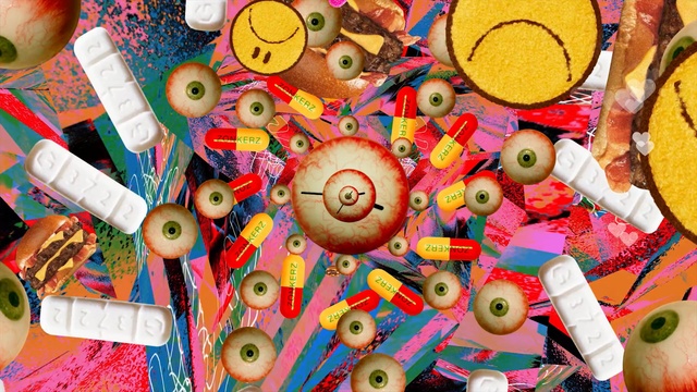 Video Reference: textile, art, material, confectionery, Person