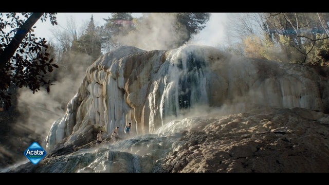 Video Reference: Nature, Water, Natural landscape, Geological phenomenon, Waterfall, Tree, Geology, Watercourse, Formation, Photography, Outdoor, Mountain, Rock, Train, Snow, Man, Covered, Area, Forest, Standing, Riding, Rocky, Walking, Track, Large, Field, Air, River, Bird