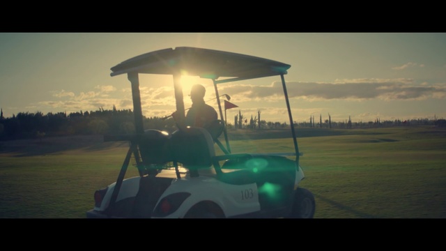 Video Reference: Golf cart, Sky, Vehicle, Sport venue, Golf, Photography, Competition event, Cloud, Recreation, Landscape
