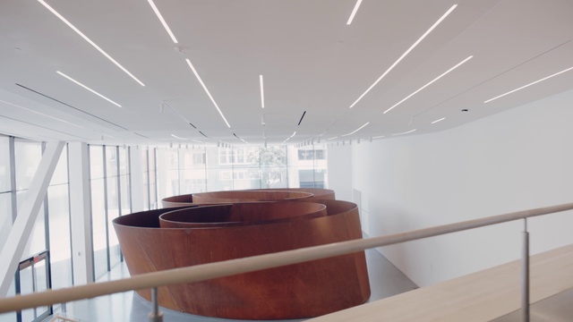 Video Reference: Ceiling, Product, Interior design, Room, Architecture, Floor, Material property, Wood, Table, Furniture