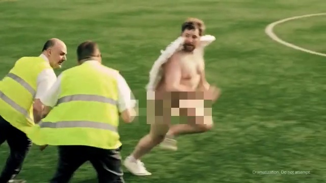 Video Reference: mammal, man, yellow, grass, vertebrate, player, games, lawn, sports, fun