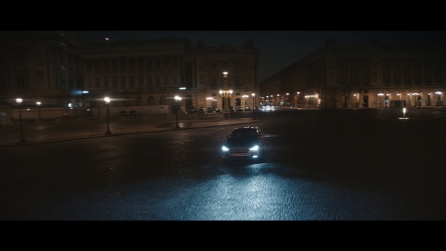 Video Reference: Night, Black, Darkness, Sky, Light, Mode of transport, Lighting, Street light, Midnight, Atmosphere