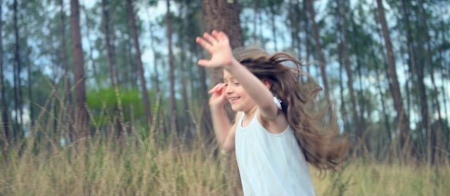 Video Reference: People in nature, Hair, Natural environment, Beauty, Hairstyle, Tree, Arm, Hand, Long hair, Forest