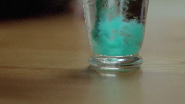 Video Reference: Green, Aqua, Glass, Water, Turquoise, Drinkware, Drink, Food coloring, Liquid, Tableware