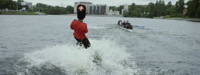 Video Reference: waterskiing, water, towed water sport, waterway, surface water sports, wakeboarding, water transportation, boardsport, water sport, boating, Person