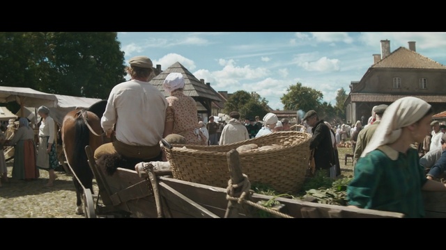 Video Reference: Mode of transport, Pack animal, Working animal, Adaptation, Cart, Rural area, Landscape, Screenshot, Horse, Tourism