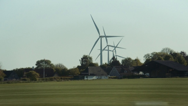 Video Reference: Wind turbine, Windmill, Wind farm, Wind, Field, Rural area, Mill, Sky, Meadow, Land lot