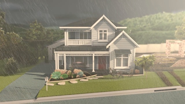 Video Reference: Home, House, Property, Residential area, Building, Real estate, Estate, Roof, Architecture, Mansion, Person