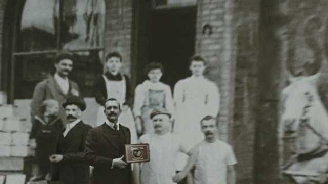 Video Reference: photograph, black and white, history, vintage clothing, family, monochrome, monochrome photography, Person