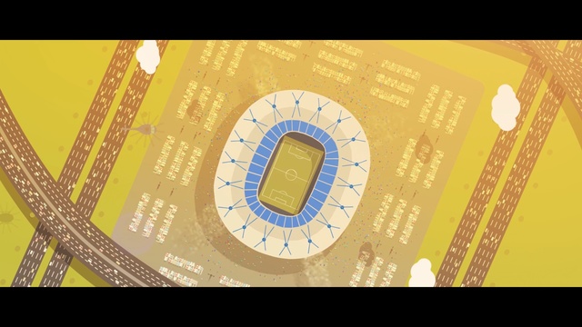 Video Reference: yellow, text, font, circle, line, computer wallpaper, brand, graphic design, graphics, Person