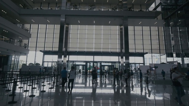 Video Reference: Building, Airport terminal, Airport, Architecture, Infrastructure, Daylighting, Lobby