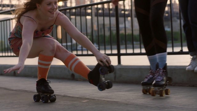 Video Reference: footwear, roller skating, skating, roller skates, roller sport, shoe, inline skating, inline skates, joint, sports equipment