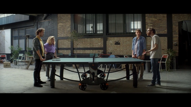 Video Reference: Ping pong, Table, Games, Indoor games and sports, Furniture, Individual sports, Recreation, Room, Recreation room, Billiard table, Person
