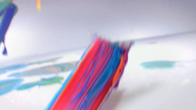 Video Reference: Blue, Line, Sky, Textile, Graphic design, Colorfulness, Art