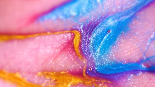 Video Reference: Blue, Water, Close-up, Colorfulness, Macro photography, Petal, Flower, Orange, Pink, Purple