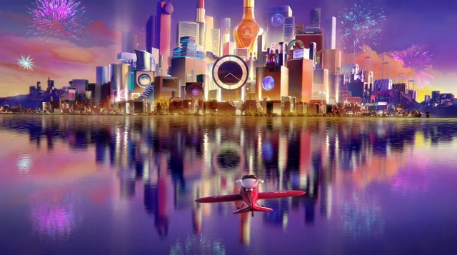 Video Reference: Cityscape, City, Reflection, Skyline, Landmark, Human settlement, Metropolitan area, Metropolis, Purple, Sky