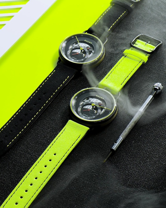 Video Reference: Watch, Watch accessory, Strap, Yellow, Fashion accessory, Material property