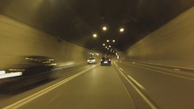 Video Reference: Tunnel, Road, Lane, Highway, Freeway, Mode of transport, Infrastructure, Thoroughfare, Light, Road trip