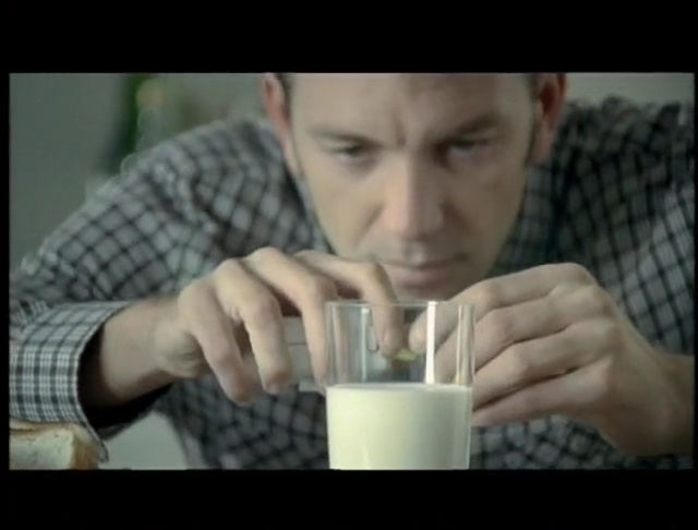 Video Reference: face, nose, head, drink, cheek, chin, finger, forehead, mouth, drinking, Person