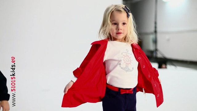 Video Reference: Red, White, Clothing, Outerwear, Shoulder, Fashion, Blond, Joint, Jacket, Photography, Person